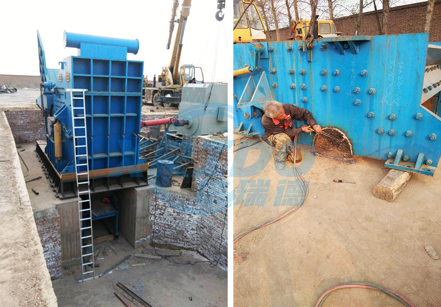 Installation site of waste steel crushing production line