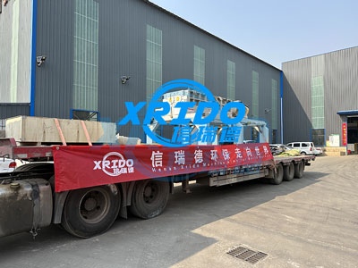 Customized version of 1500 metal shredder sent to Vietnam