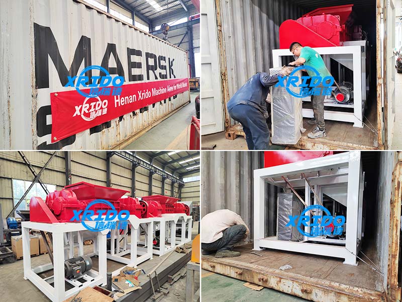 Two 800 double-shaft shredders are delivered to the site