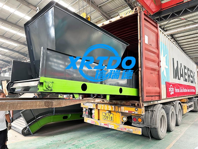 Waste packaging equipment and eddy current shipped