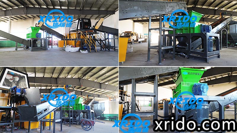 Installation site of dual-shaft shredder used in msw sorting and recycling system