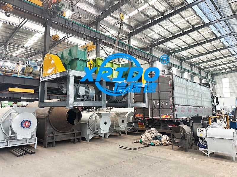 Mixed Solid Waste Dual-shaft Shredder Delivery Site