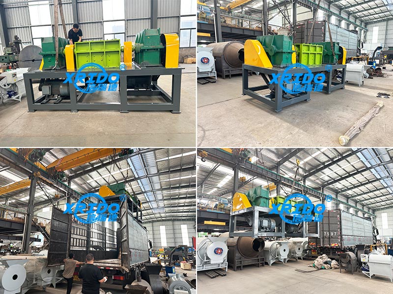 Mixed Solid Waste Dual-shaft Shredder Delivery Site