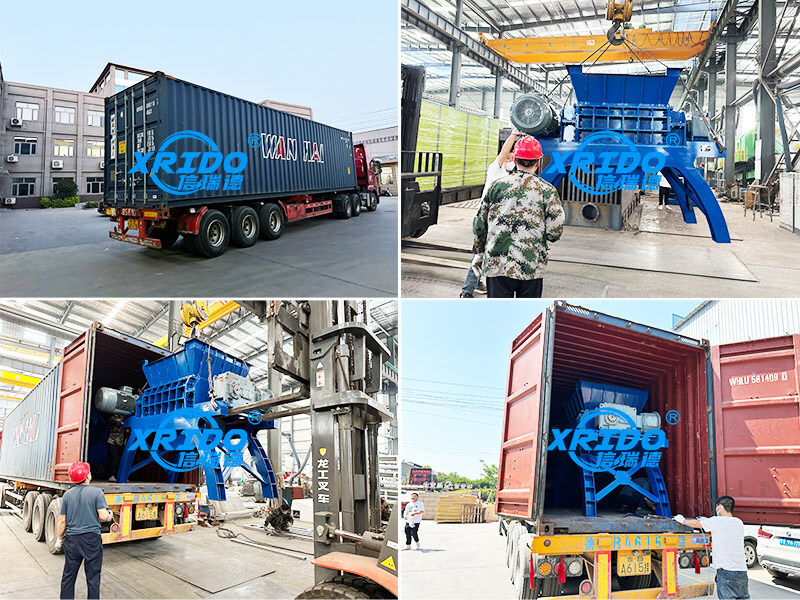 The shredder is used at the delivery site in the Mexican city's garbage sorting line