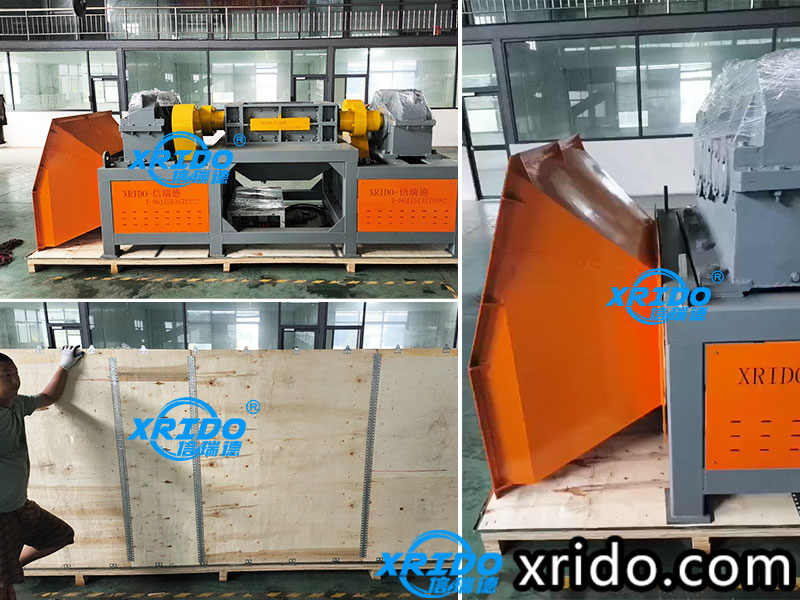 800 model double shaft shredder delivery