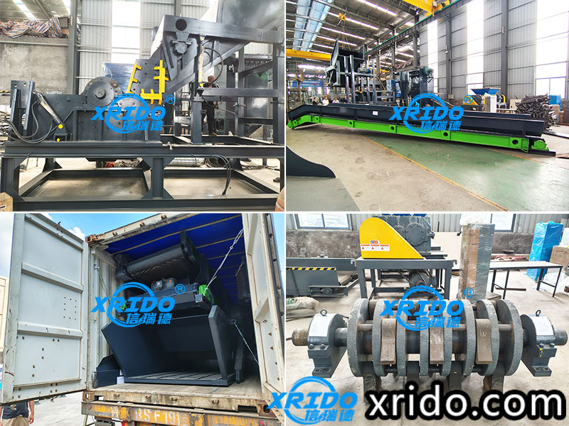 Egypt 450 scrap steel crushing line delivery